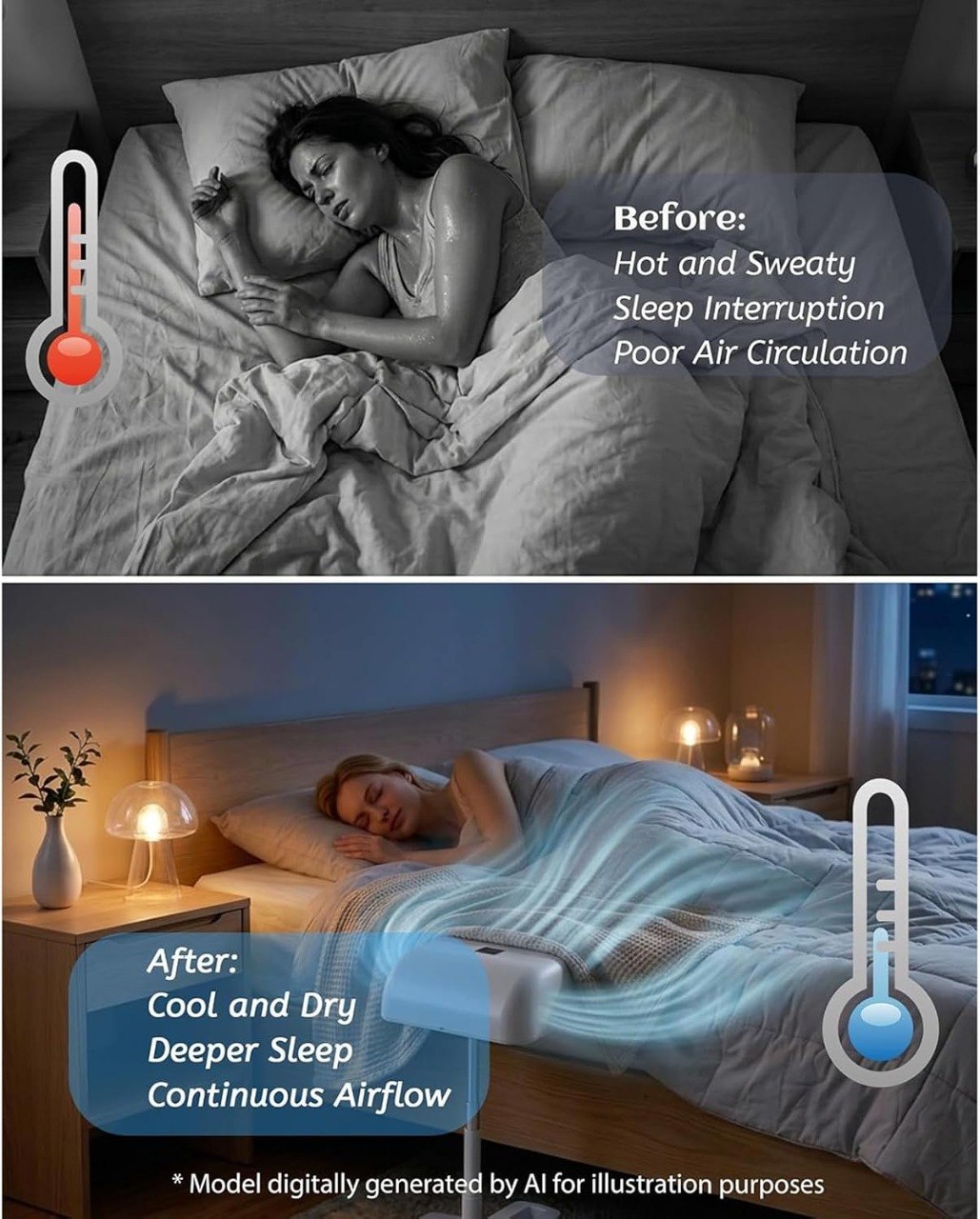 Bed Cooling Fan